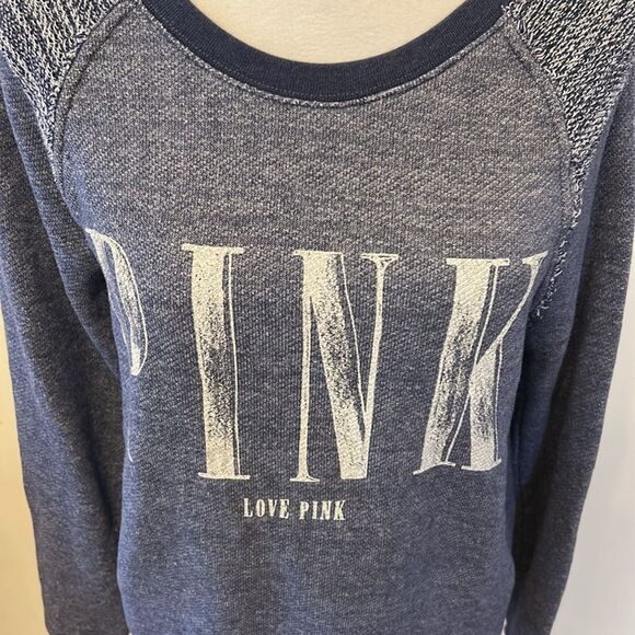 PINK Victoria's Secret Women's Blue Sweatshirt Size S EUC - Picture 3 of 8